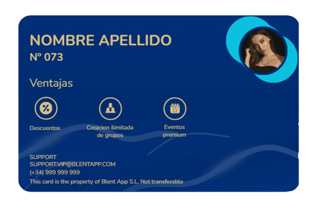 Blent card back